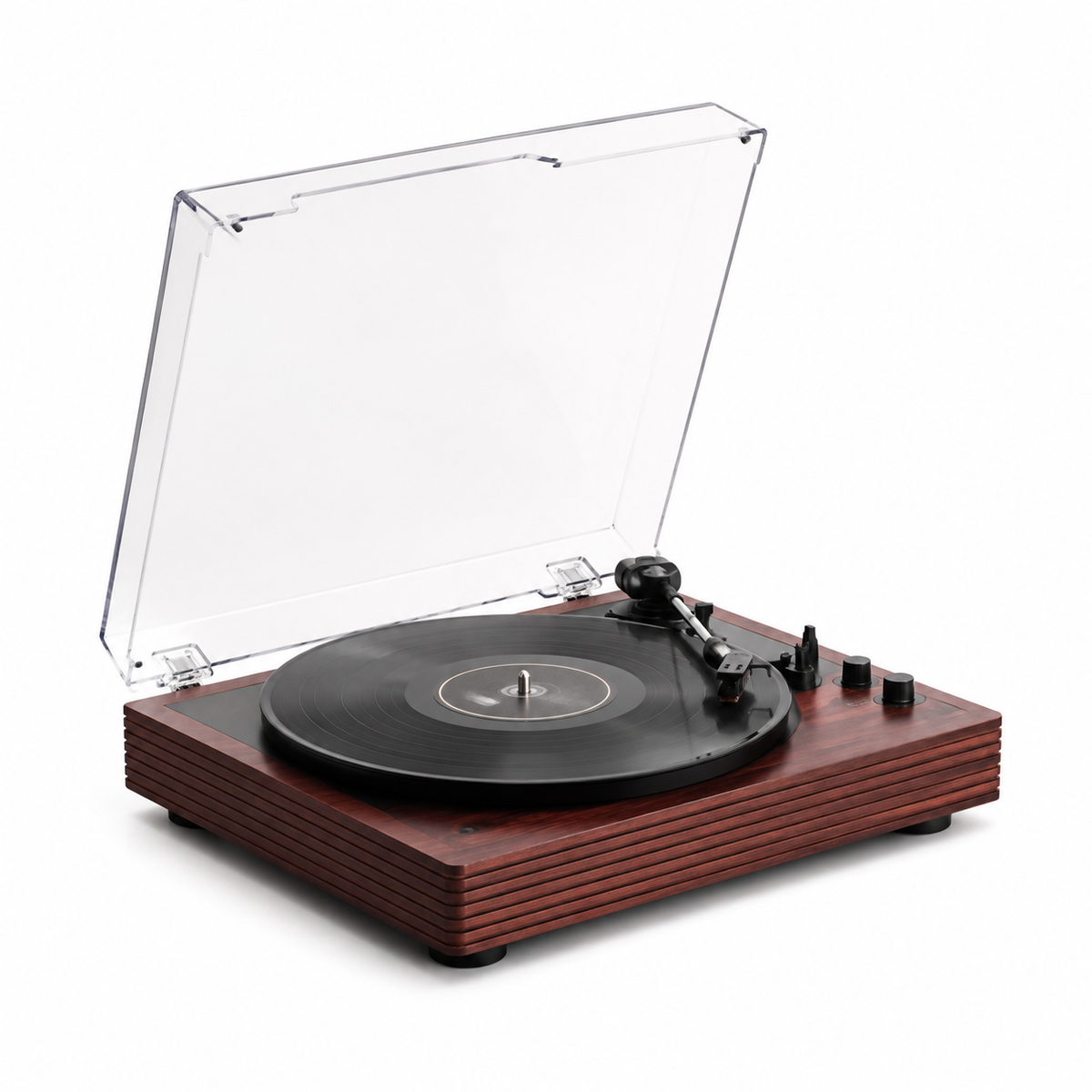 Tourne-disque rétro en bois RYLO