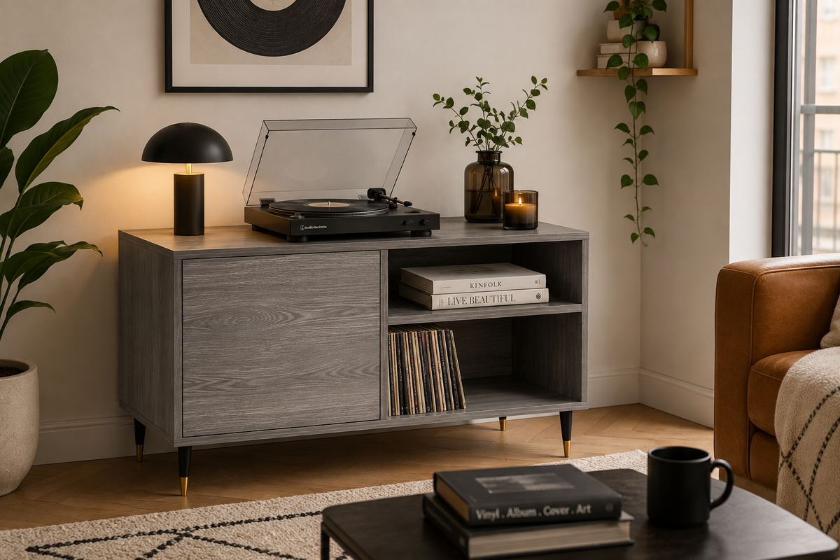 Meuble vinyle pour tourne-disque SONA