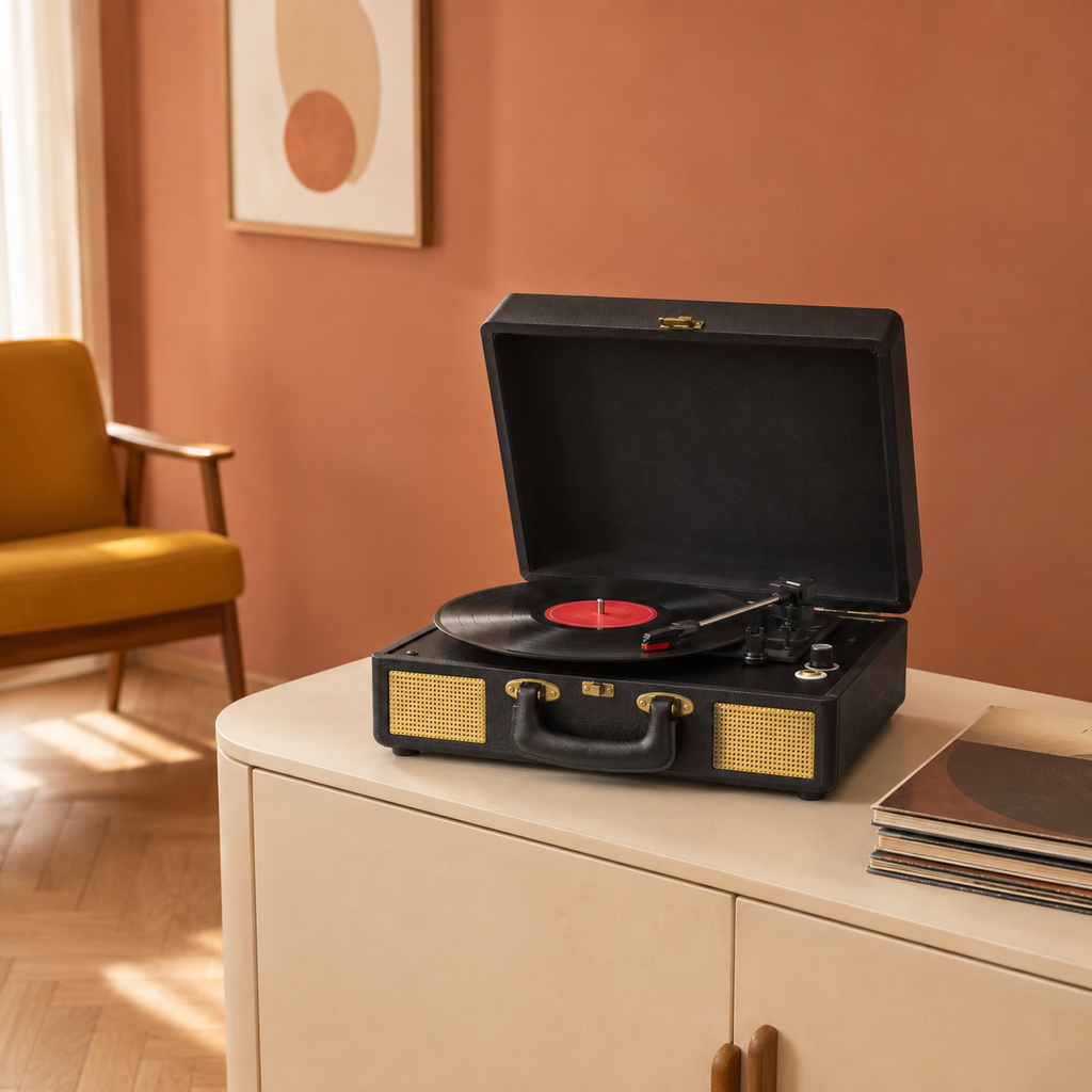 Tourne-disque valise rétro JAZZ