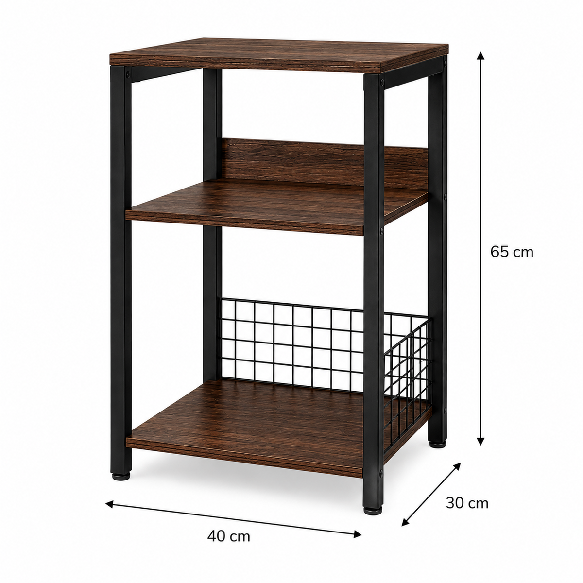Meuble vinyle avec rangement MILO