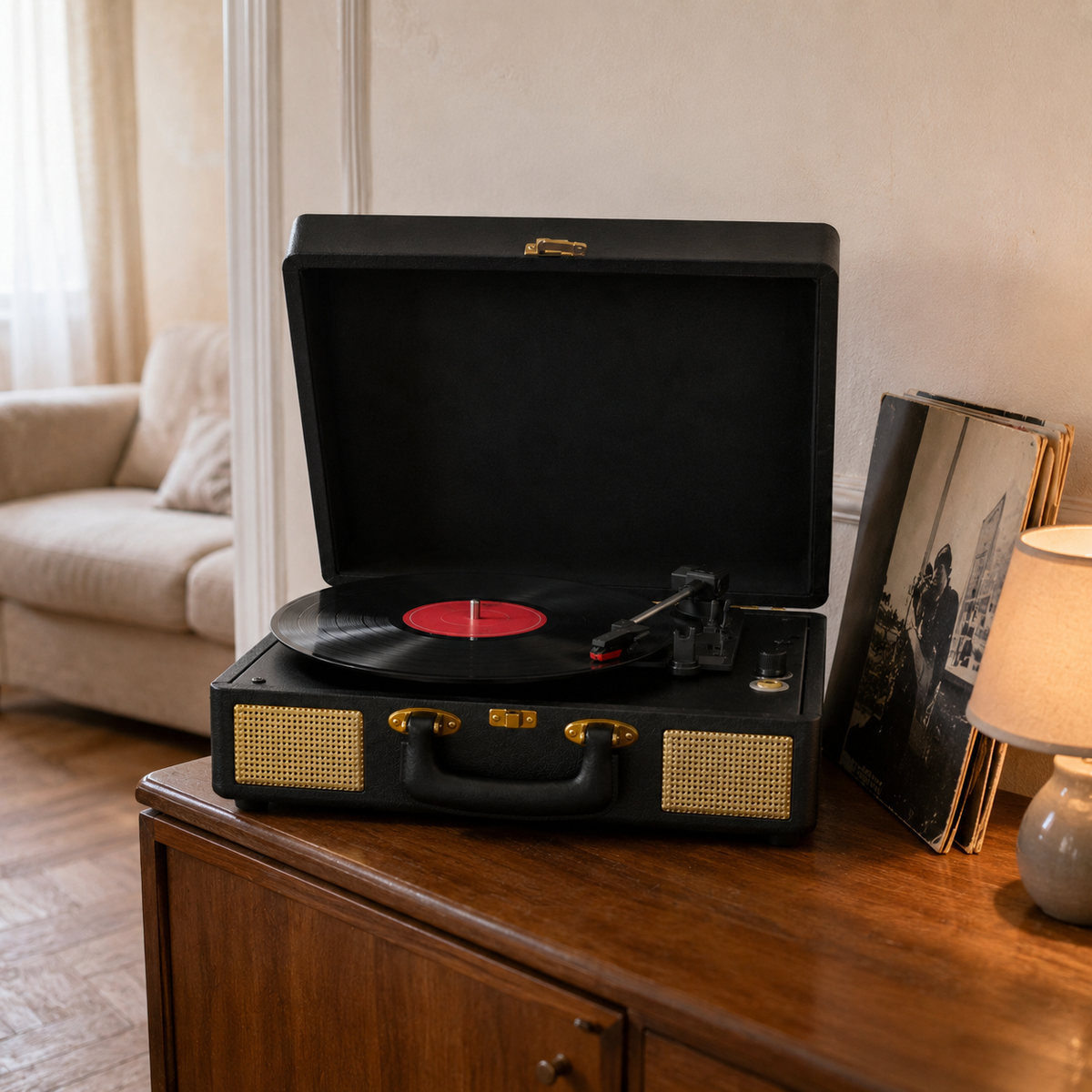 Tourne-disque valise rétro JAZZ