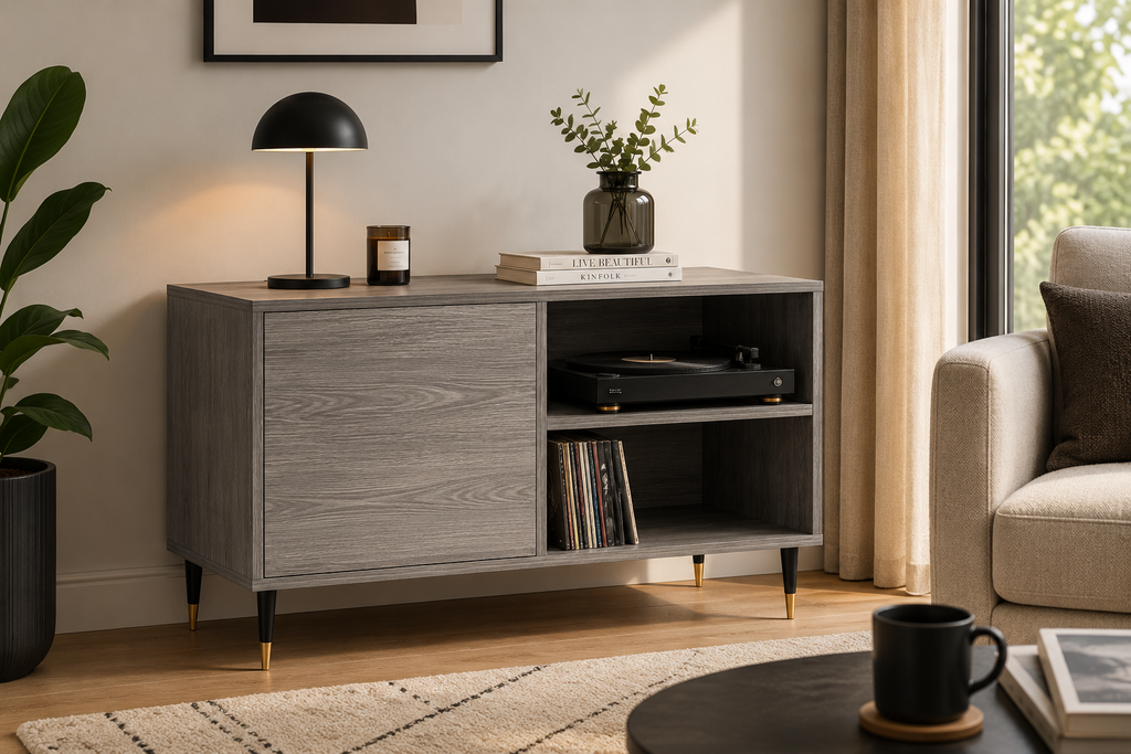 Meuble vinyle pour tourne-disque SONA